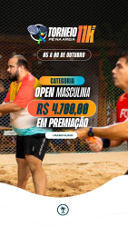 TORNEIO 11K PÉ NA AREIA GRT - MASCULINO OPEN