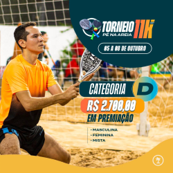 TORNEIO 11K PÉ NA AREIA GRT - MASCULINO D