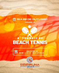 4° TORNEIO DE BEACH TENNIS SIBIPIRUNA  - Masculino Sub 14