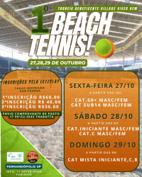 1º Torneio Beneficente Village Viver Bem de Beach Tennis - Feminino 60+ (soma)