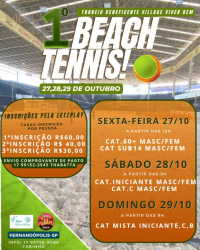 1º Torneio Beneficente Village Viver Bem de Beach Tennis - Masculino 60+ (soma)