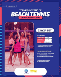 Torneio Interno de Beach Tennis CTC 2023 - Duplas Sorteadas - Feminina B