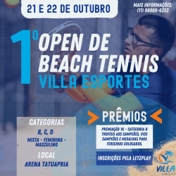 1° Open de Beach Tennis Villa Esportes