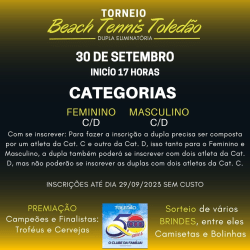 Torneio Festivo - Inauguração das quadras novas - Cat. Única Feminina Classe C/D