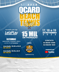 1º Open QCARD de Beachtennis - Arena Bronx - Iniciante - Masculino