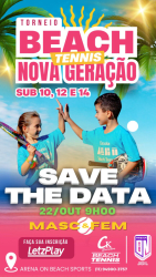 TORNEIO BEACH TENNIS NOVA GERAÇÃO 