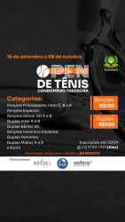 OPEN DE TENIS CONDOMÍNIO THEODORA - INFANTIL - 9 ANOS - BOLA LARANJA