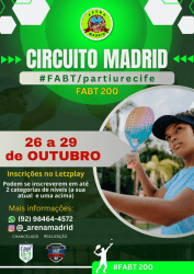 FABT 200 - CIRCUITO MADRI 2023/2024 - Dupla Feminino E