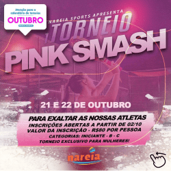 1° TORNEIO PINK SMASH  - FEMININO INICIANTE