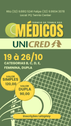 TORNEIO DOS MÉDICOS - UNICRED - Dupla Avançada 