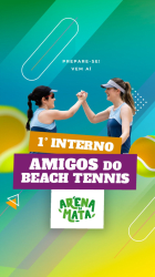 1• Torneio WR - Interno Amigos do Beach tênis Arena da Mata - Feminina D