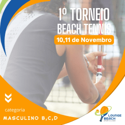 1º Torneio de Beach Tennis Lounge Beach  - Masculino D