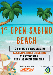 1º OPEN DE BEACH TENNIS - SABINO BEACH - MASCULINA INICIANTE