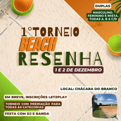 1º Torneio Beach Resenha