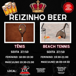 Reizinho Beer de Tênis e Beach Tennis - Reizinho Beer - Tênis Feminino