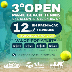 3º OPEN MARÉ BEACH TENNIS - FEMININA B