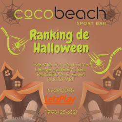 Cocobeach ranking de Hallowen etapa única - Feminino C/B