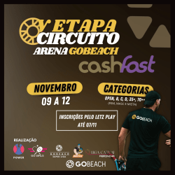 Circuito Arena GoBeach 🎾 ll edição  Cash Fast - Masculino 70+