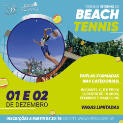 Torneio Interno Germânia de Beach Tennis SHC - Etapa 3 - 1 e 2 Dezembro - B Feminino