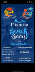 1° OPEN NOVEMBRO AZUL Beach Point(Tapurah) - Misto D