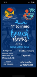 1° OPEN NOVEMBRO AZUL Beach Point(Tapurah) - Misto B