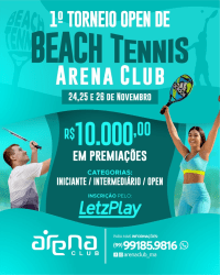 1o OPEN DE BEACH TENNIS ARENA CLUB - BACABAL - INICIANTE MASCULINO