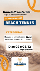 I Copa BB Seguros de Beach Tennis - Feminino Iniciante