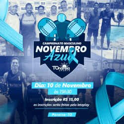 TORNEIO MASCULINO NOVEMBRO TONAREIA 