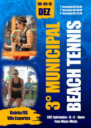 3° Municipal de Beach Tennis de Osório - Categoria D Misto