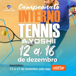 CAMPEONATO INTERNO DE TÊNIS A.YOSHI