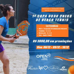 1ª Copa Dudu Pneus de Beach Tennis - Kids Sub 10