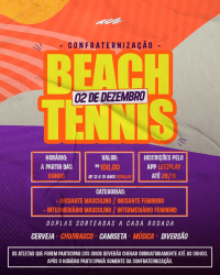 BEACH TENNIS (12 A 15 ANOS) CONFRA 2023 - INICIANTE FEMININO