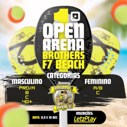 1º Open Arena Brothers F7 Beach  - B - Masculino