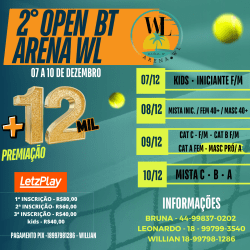 2º OPEN BT ARENA WL