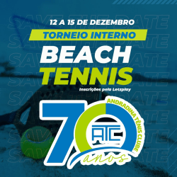 TORNEIO INTERNO DE BEACH TENNIS ATC 70 ANOS