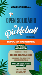 1º Open Solidário de Pickleball