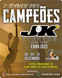 2° TORNEIO DOS CAMPEÕES JK BEACH TENNIS - ETAPA 2023 - MASCULINA 30+