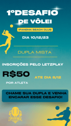 1ºDesafio de Vôlei Ipanema  - Categoria MISTA