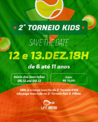 2º TORNEIO KIDS - Simples 