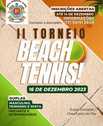 II Torneio Interno Monte Beach Irecê Clube 