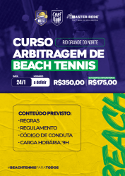 Curso de arbitragem de Beach Tennis - Natal - Curso de arbitragem