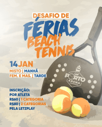 Desafio de Férias Beach Tennis Porto Arena - Desafio Mista D 