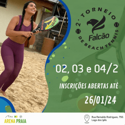 2º Torneio Falcão de Beach Tennis - Arena Praia - Campos Gerais - Cat. Masc C