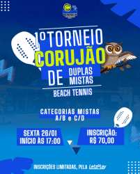 1º Torneio Corujão de Duplas Mistas - Duplas Mista C/D