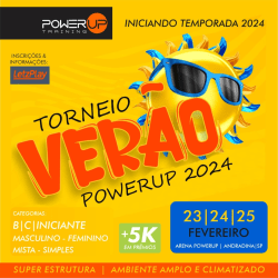 TORNEIO DE VERÃO POWERUP 2024 / 23, 24 e 25/02 - SIMPLES MASCULINO AVANÇADO