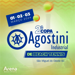 2ª Copa Agostini Industrial de Beach Tennis - DUPLA FEMININA INICIANTES