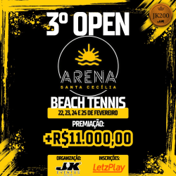 3º OPEN ARENA SANTA CECÍLIA DE BEACH TENNIS JK200 - FEMININA C