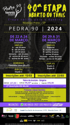 40º Aberto de Tênis 2024 - Pedra 90 - Ribeirão Preto - CFTRP - Categoria - Dupla B