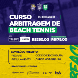 Curso de arbitragem de Beach Tennis - Porto Seguro