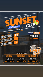 SUNSET CUP 2024 - 1º RODADA MASCULINO